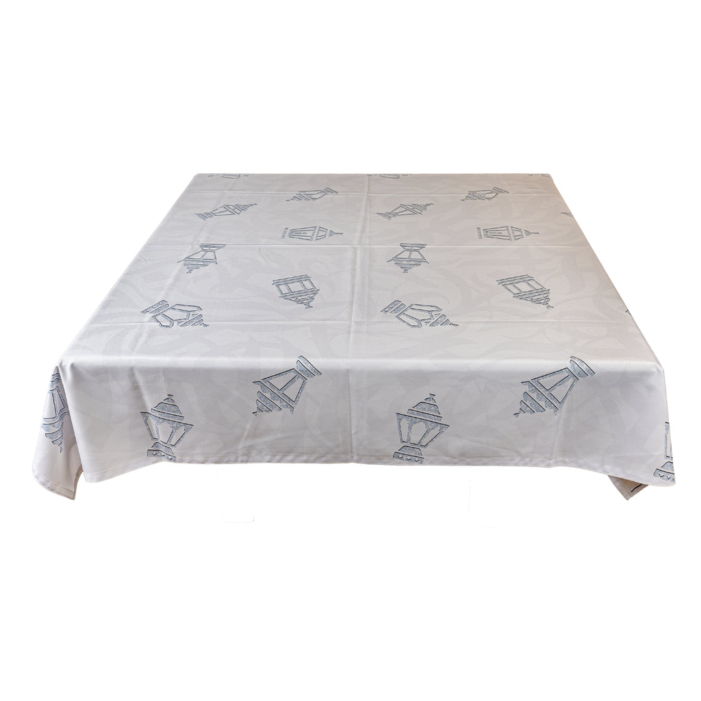 The mini shimmery lanterns table cover