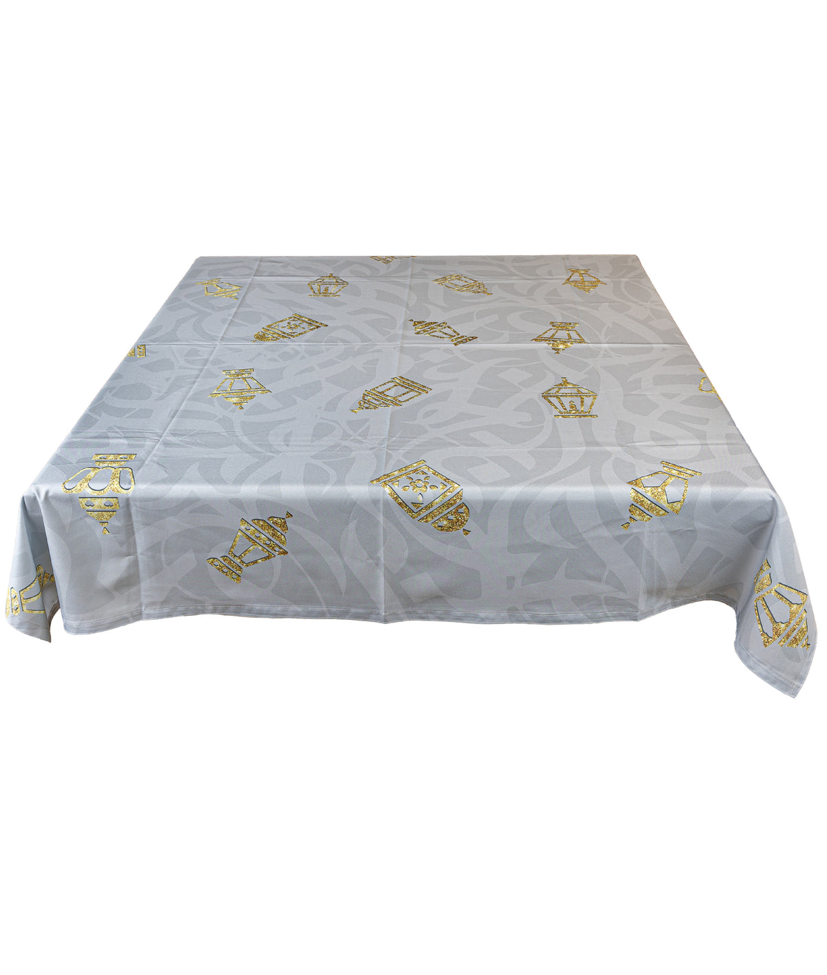 The Printed Dark Grey Mini Shimmery Fawanis Table Cover