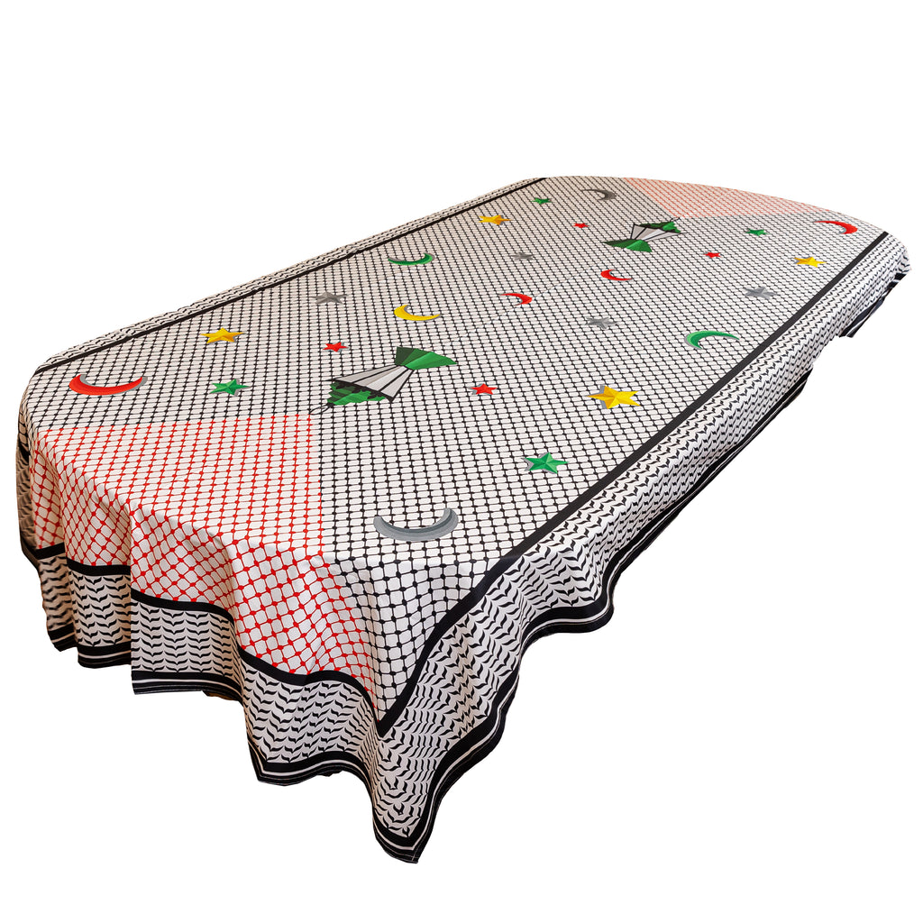 The Palestinian flag fawanis table cover