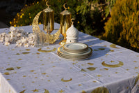 The Magical Golden Crescents table cover- 082