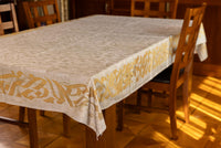 The Chic Calligraphy in BEIGE table cover- 084