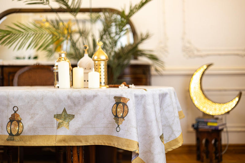 The Sparkling Ramadan Icons table cover (printed)- 092