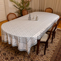 Bel Hana wel Shefa Grey Calligraphy Table Cover