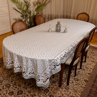 Bel Hana Wel Shefa Black and Grey Table Cover