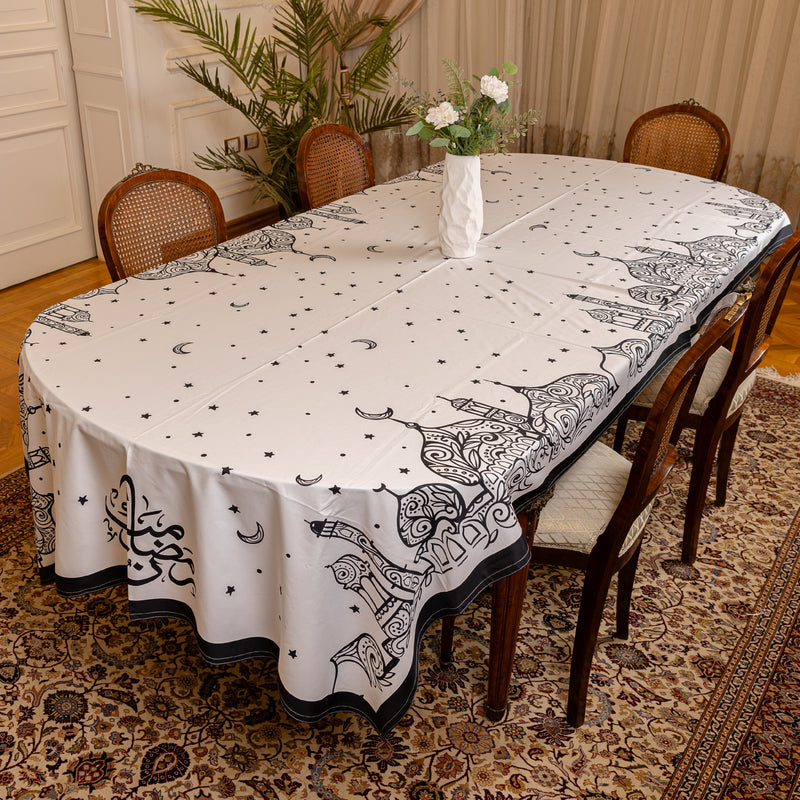 Lailaty black table cover