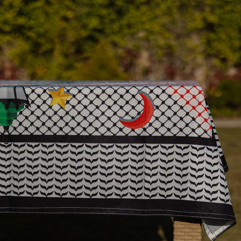 The Palestinian flag fawanis table cover