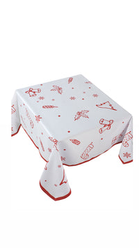 The red Jolly Jamboree table cover