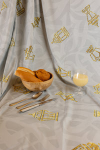 The Grey Mini Lanterns Table Cover (M)