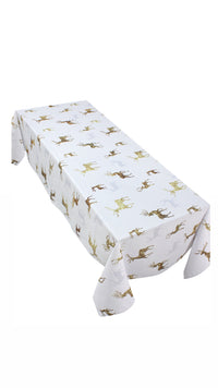 The Golden Reindeers Christmas table cover