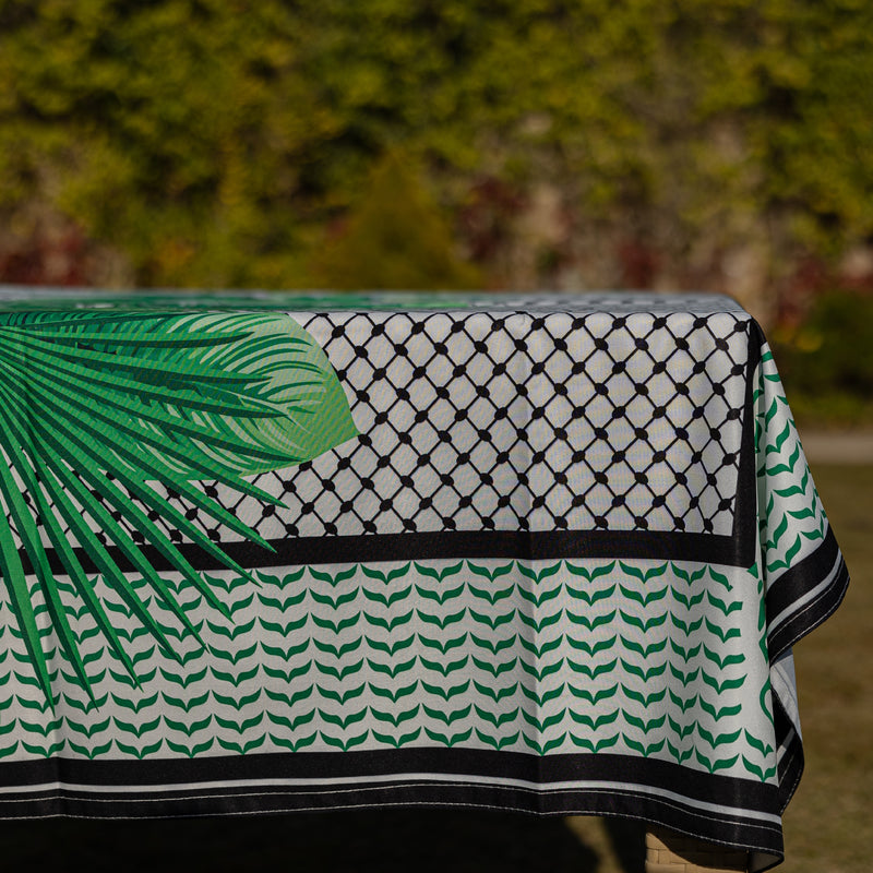 The leaves Palestinian kuffeyah table cover