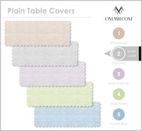 The Grey Elegance Table Cover- Cool Grey