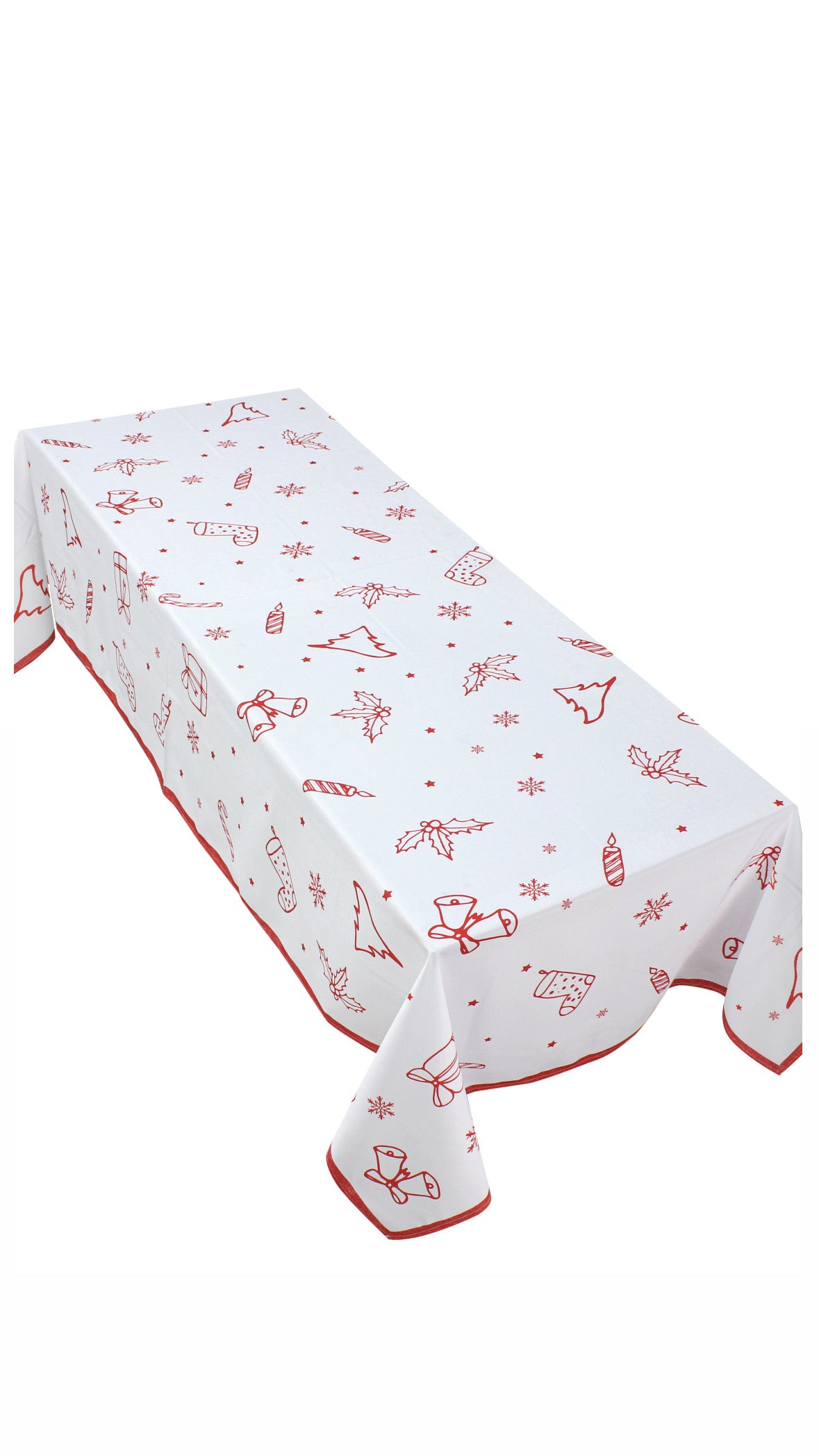 The red Jolly Jamboree table cover