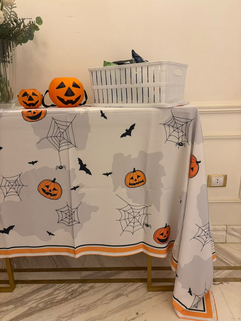The Spooky Web Pumpkin table cover