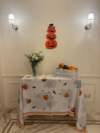 The Spooky Web Pumpkin table cover
