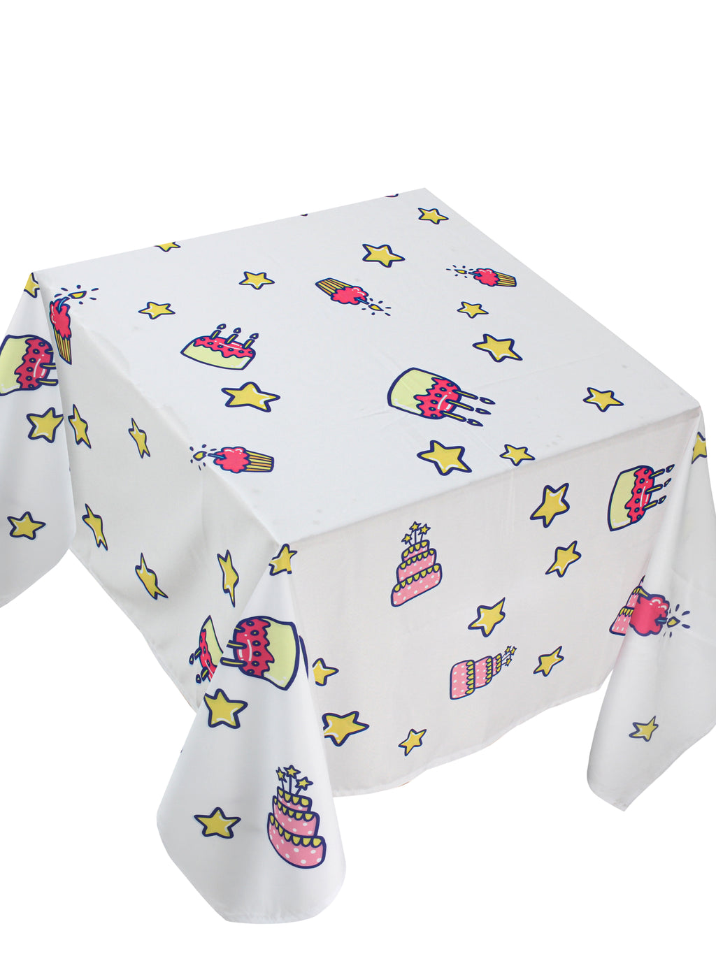 The pinky cake table cover