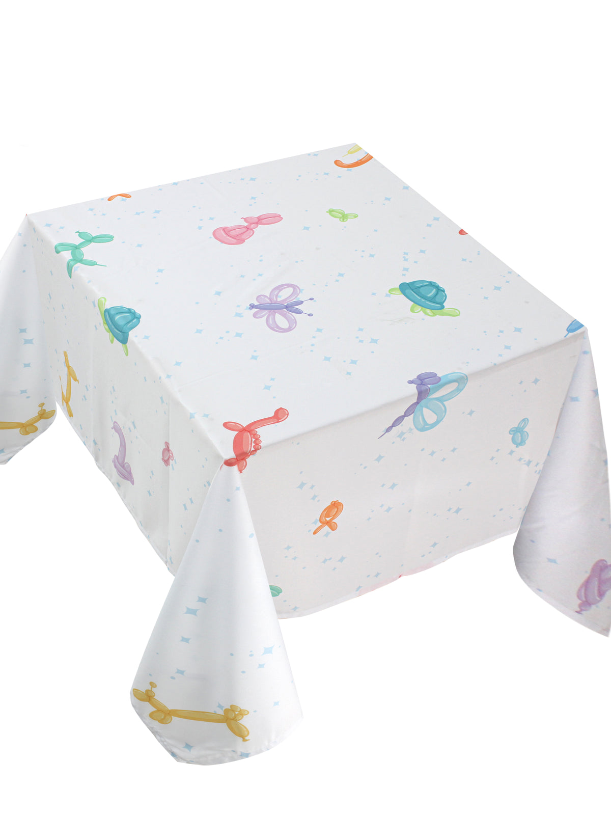 The Happy twisting balloons table cover