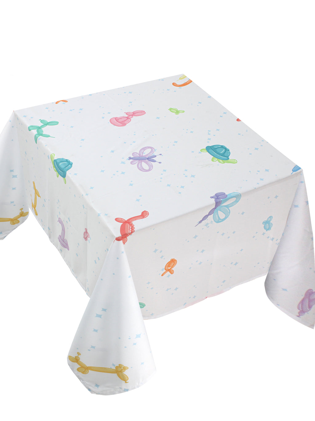The Happy twisting balloons table cover