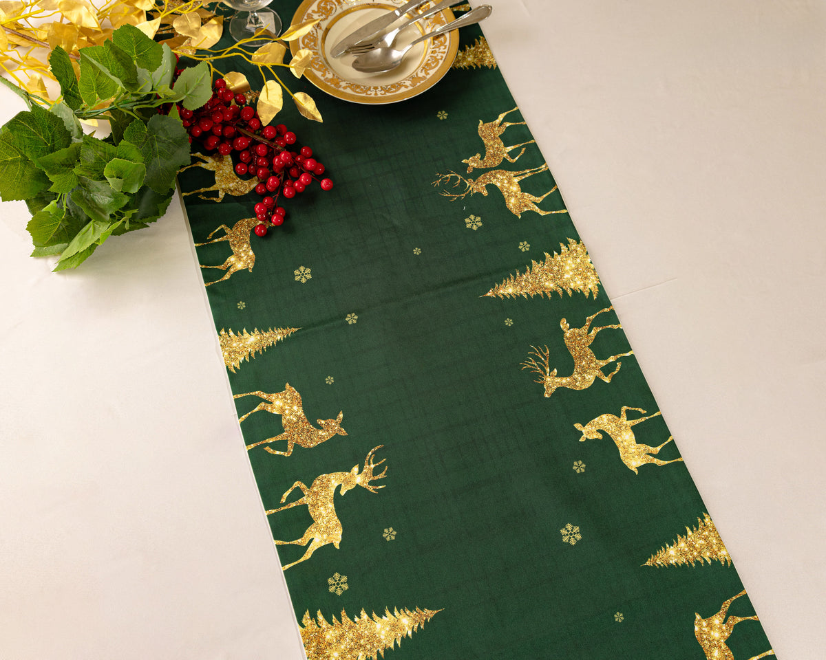 The Green Sparkle and Antler Runner (printed)