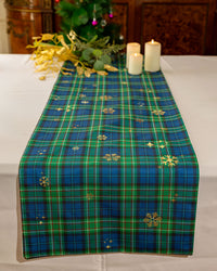 The Gilded Checkered Snowflake Runner