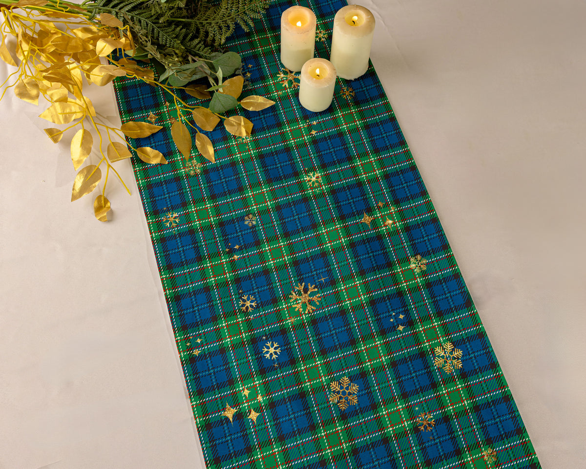 The Gilded Checkered Snowflake Runner