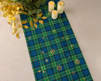 The Gilded Checkered Snowflake Runner