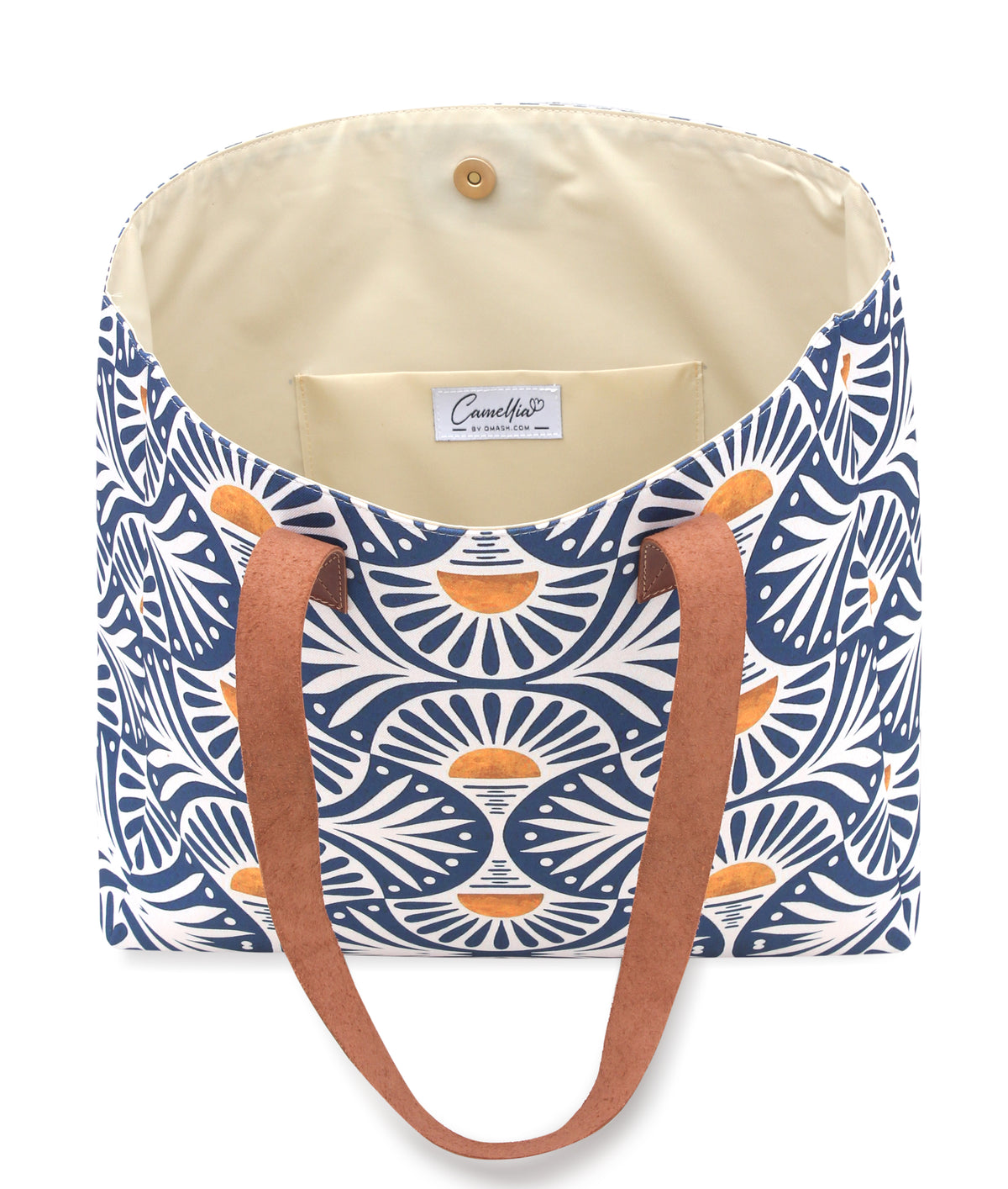 The Geo Indigo tote bag