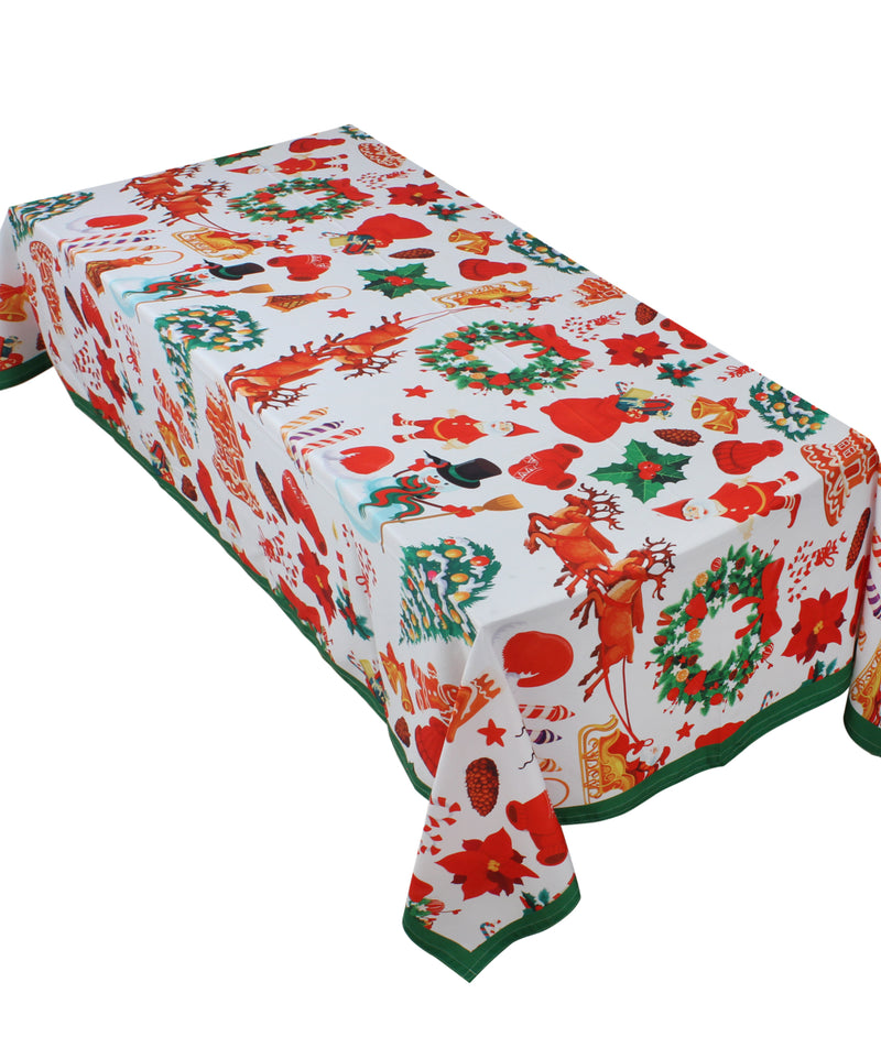 The Christmas festive table cover