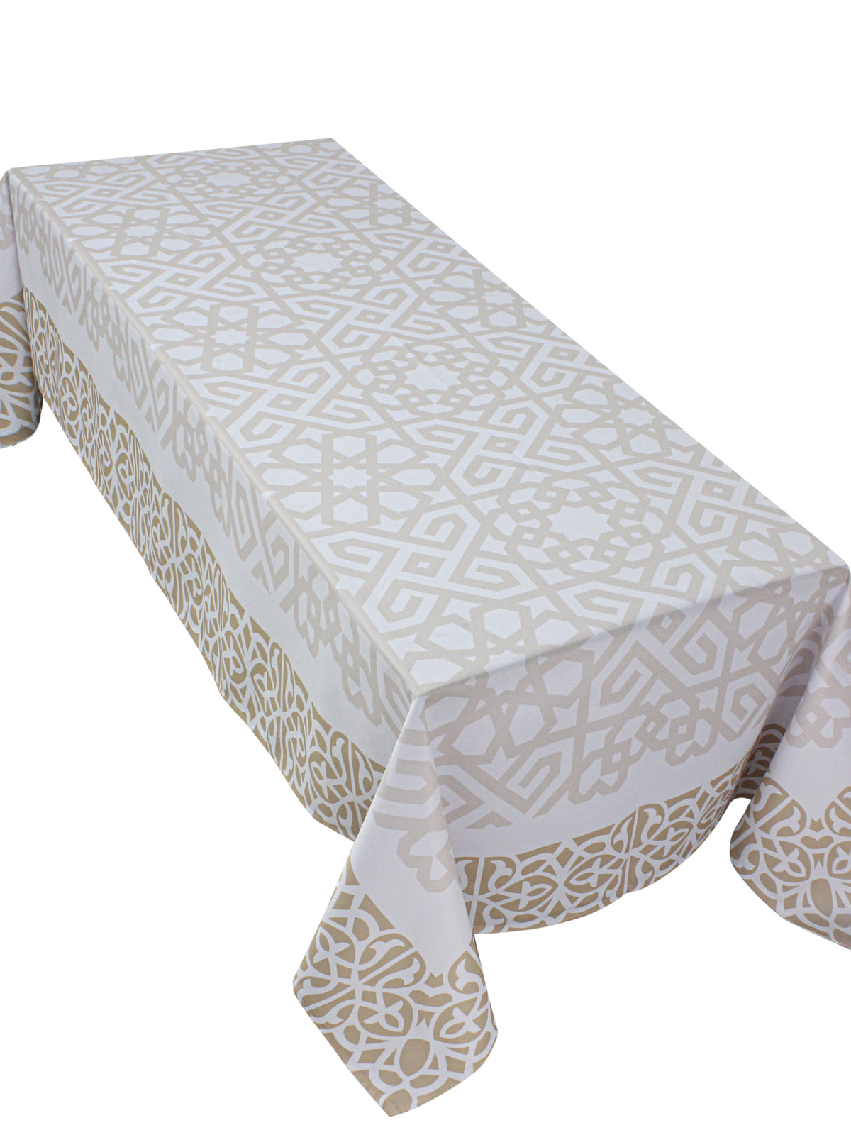 The Beige Islamic Art Table Cover