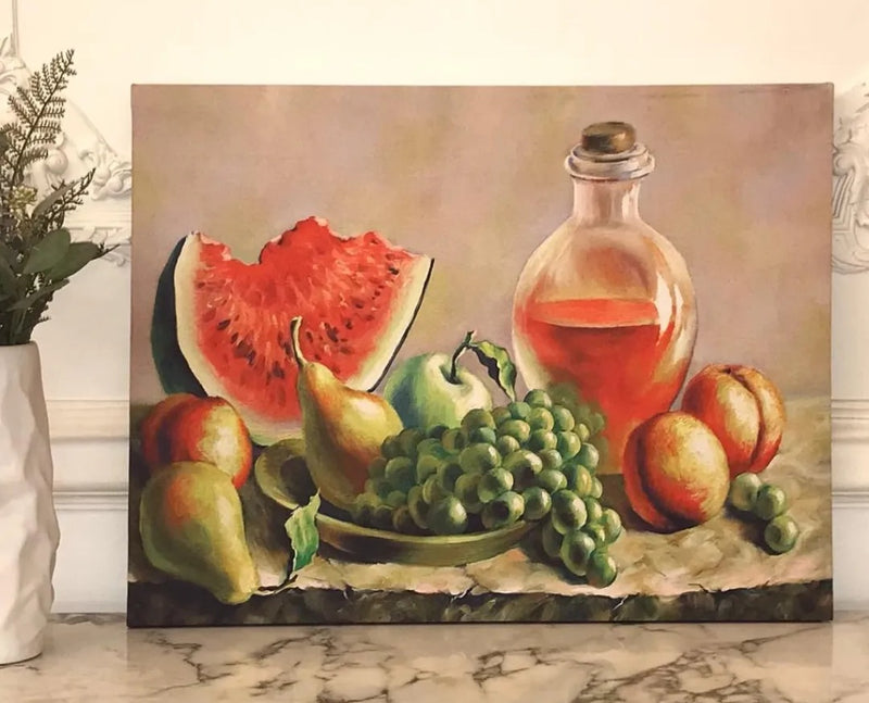 The Still life fruit plate art work