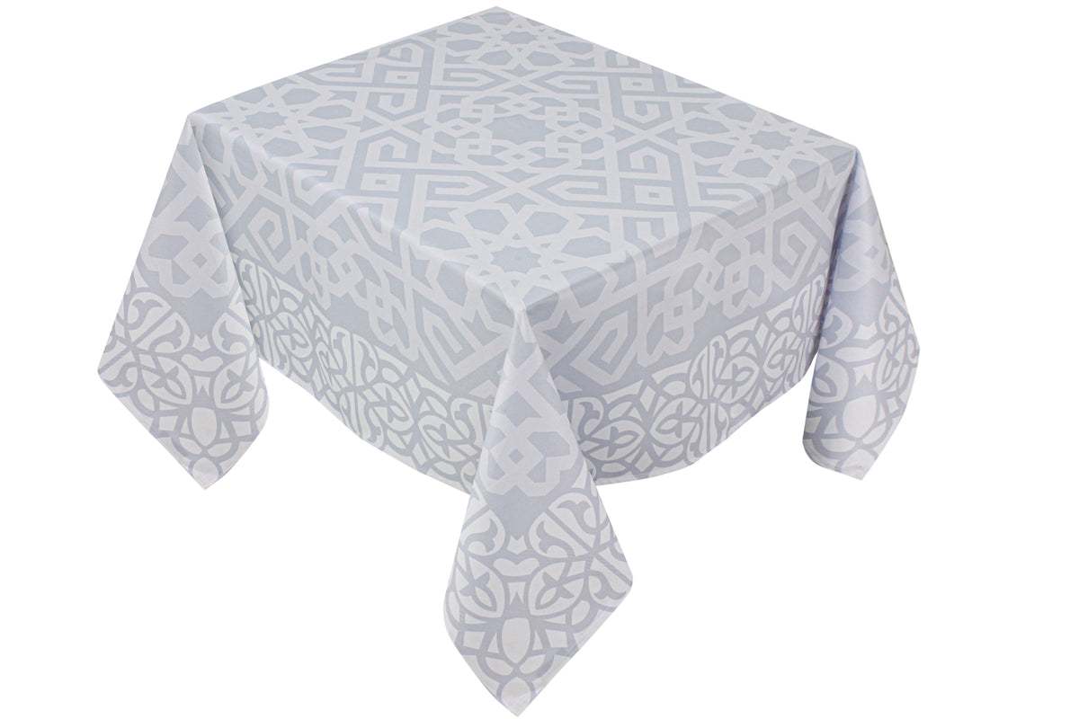 The Grey Islamic Art Table Cover