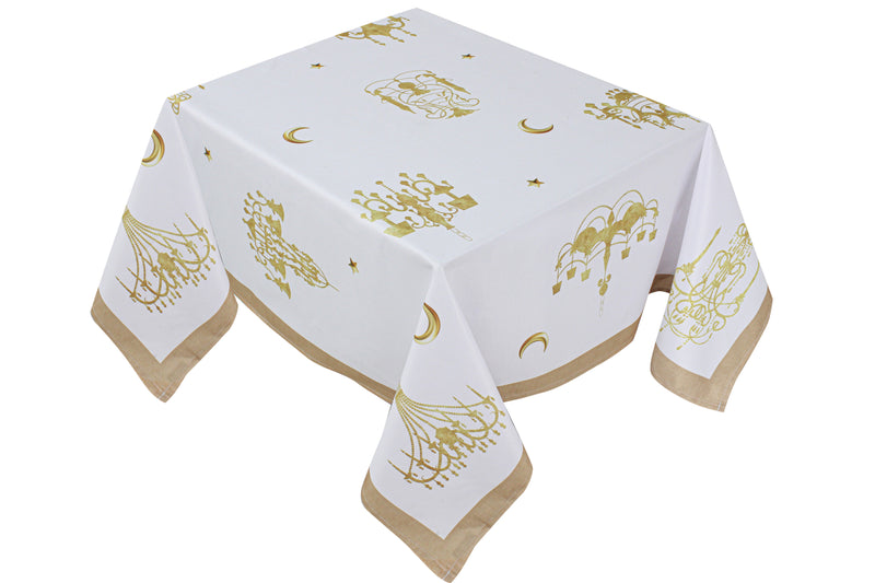 The Golden Chandeliers Table Cover
