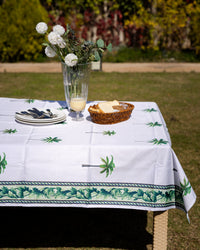 The Palm Shadows Table Cover