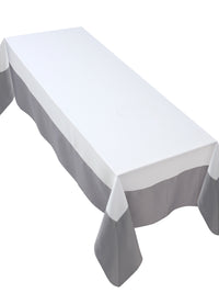 The Monochrome Elegance table cover (white and grey)