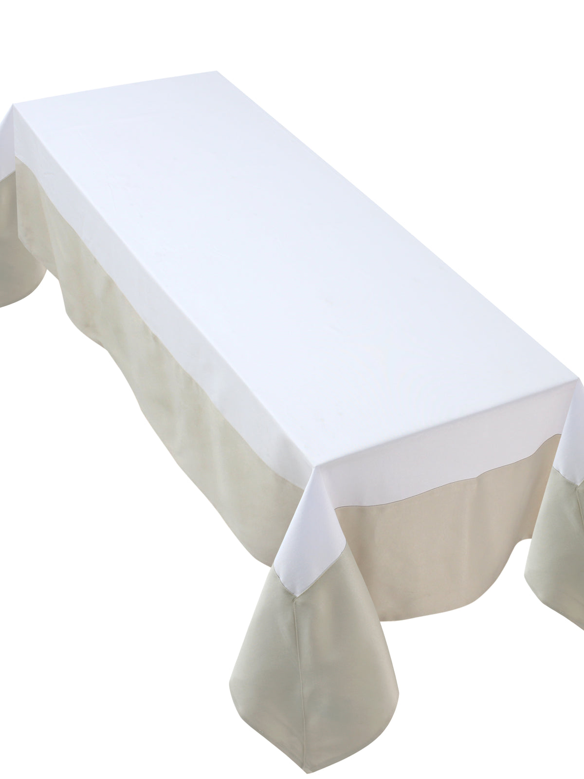 The Monochrome Elegance table cover (White and Beige) - table covers