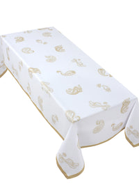 The Beige Paisley table cover-222