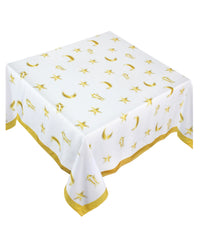 The Golden Mini Fawanis and Stars Table Cover