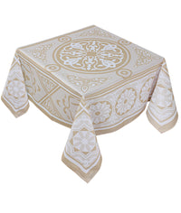 The Pastel Beige Khayameya Table Cover