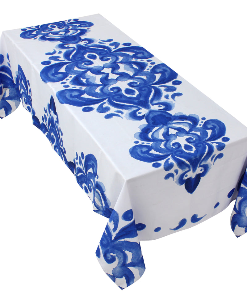 The Bleu Blanc Table Cover