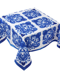 The Bleu Blanc Table Cover