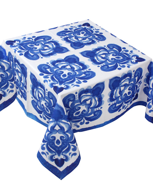 The Bleu brushed Table Cover