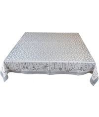 Bel Hana wel Shefa Grey Calligraphy Table Cover