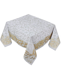 The Chic Calligraphy In Beige Table Cover