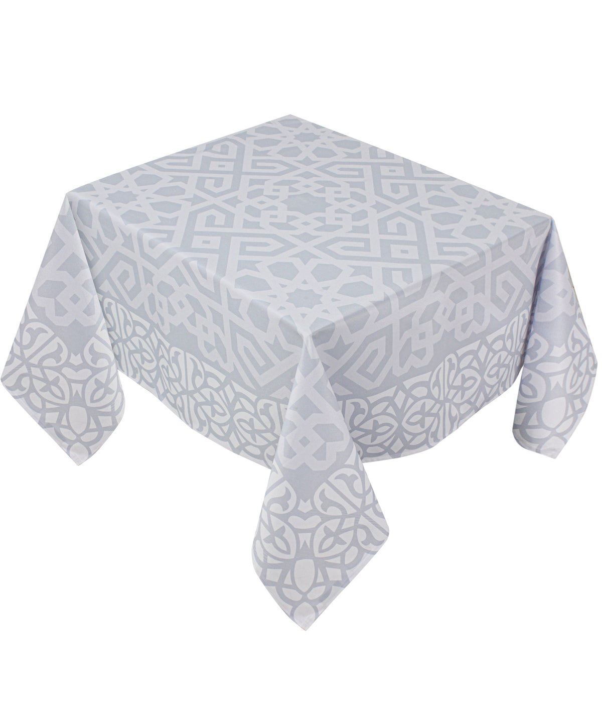 The Grey Islamic Art Table Cover