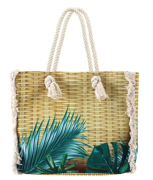 The Bamboo leaves Tote bag - beach bag