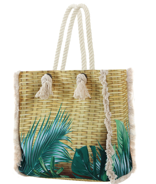 The Bamboo leaves Tote bag - beach bag