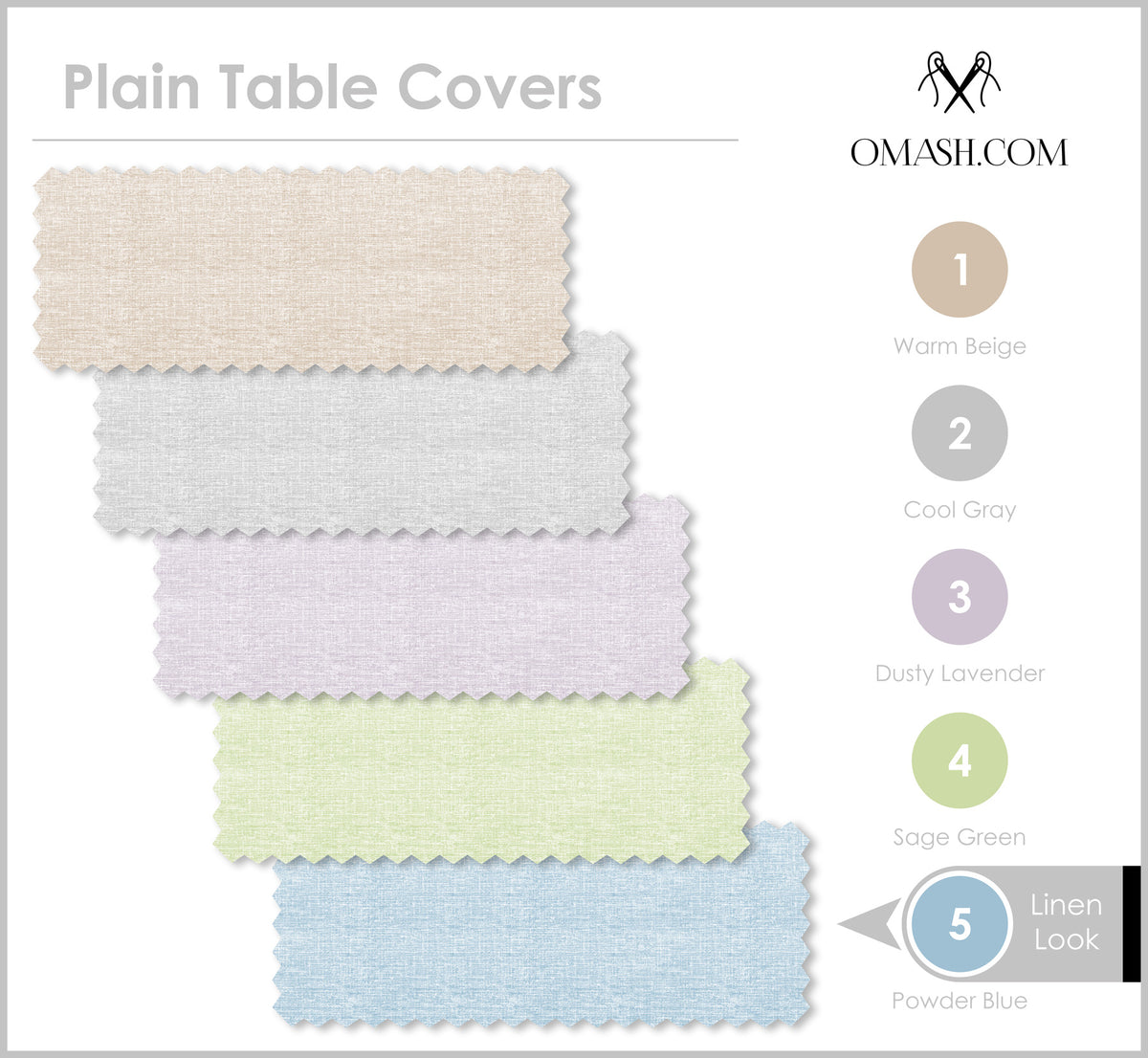 The Blue Breeze Table cover- Powder Blue