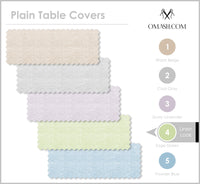 The Green Elegance table cover- Sage Green