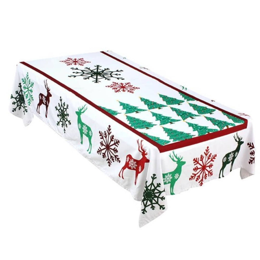 The Colourful reindeers table cover
