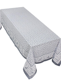Bel Hana wel Shefa Grey Calligraphy Table Cover