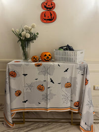 The Spooky Web Pumpkin table cover